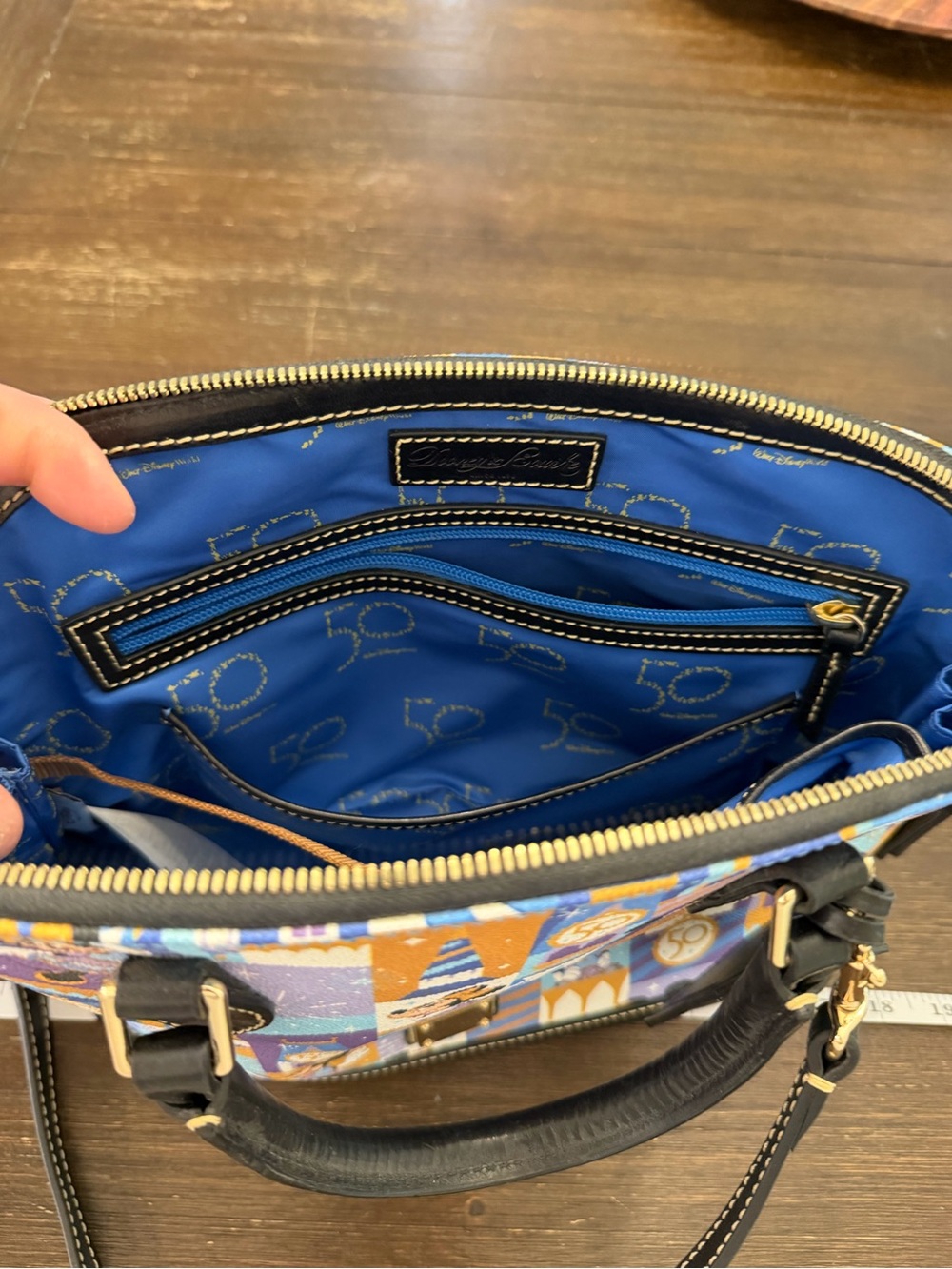 Dooney & Bourke Disney World Magic Kingdom 50th Anniversary Castle Dome Satchel - Picture 7 of 8